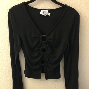 Princess Polly Long Sleeve Crop Top